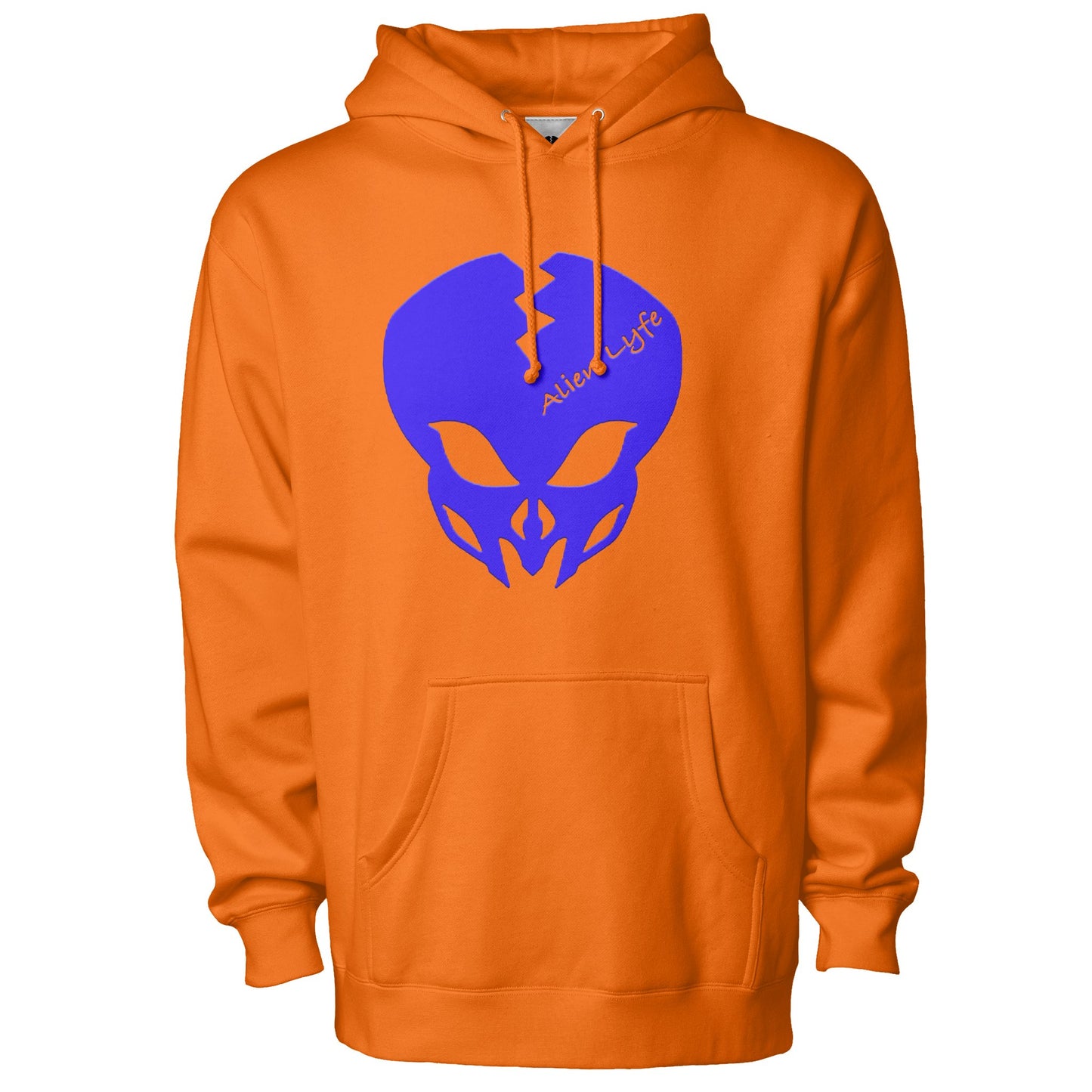 Alien Lyfe (Blue Logo) High Visibility Hooded Sweatshirt