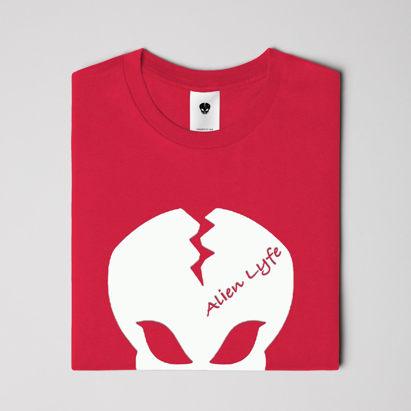 Alien Lyfe (White Logo) Clasic Style Gildan Cotton T Shirt