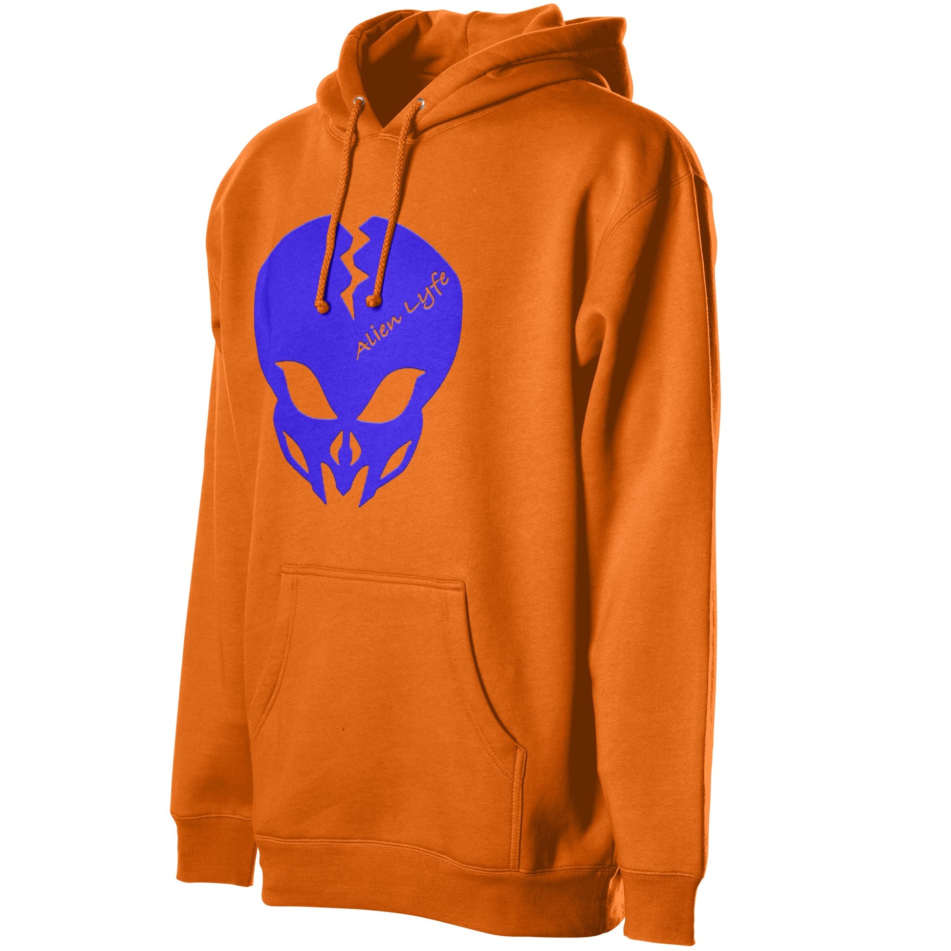 Alien Lyfe (Blue Logo) High Visibility Hooded Sweatshirt