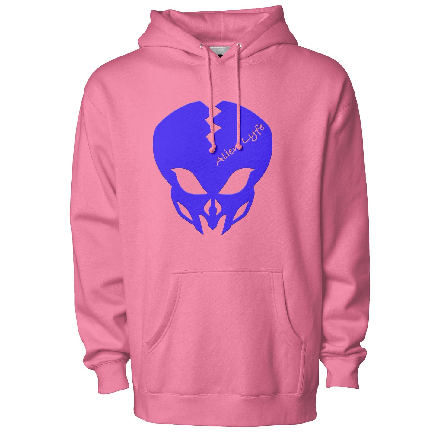 Alien Lyfe (Blue Logo) High Visibility Hooded Sweatshirt