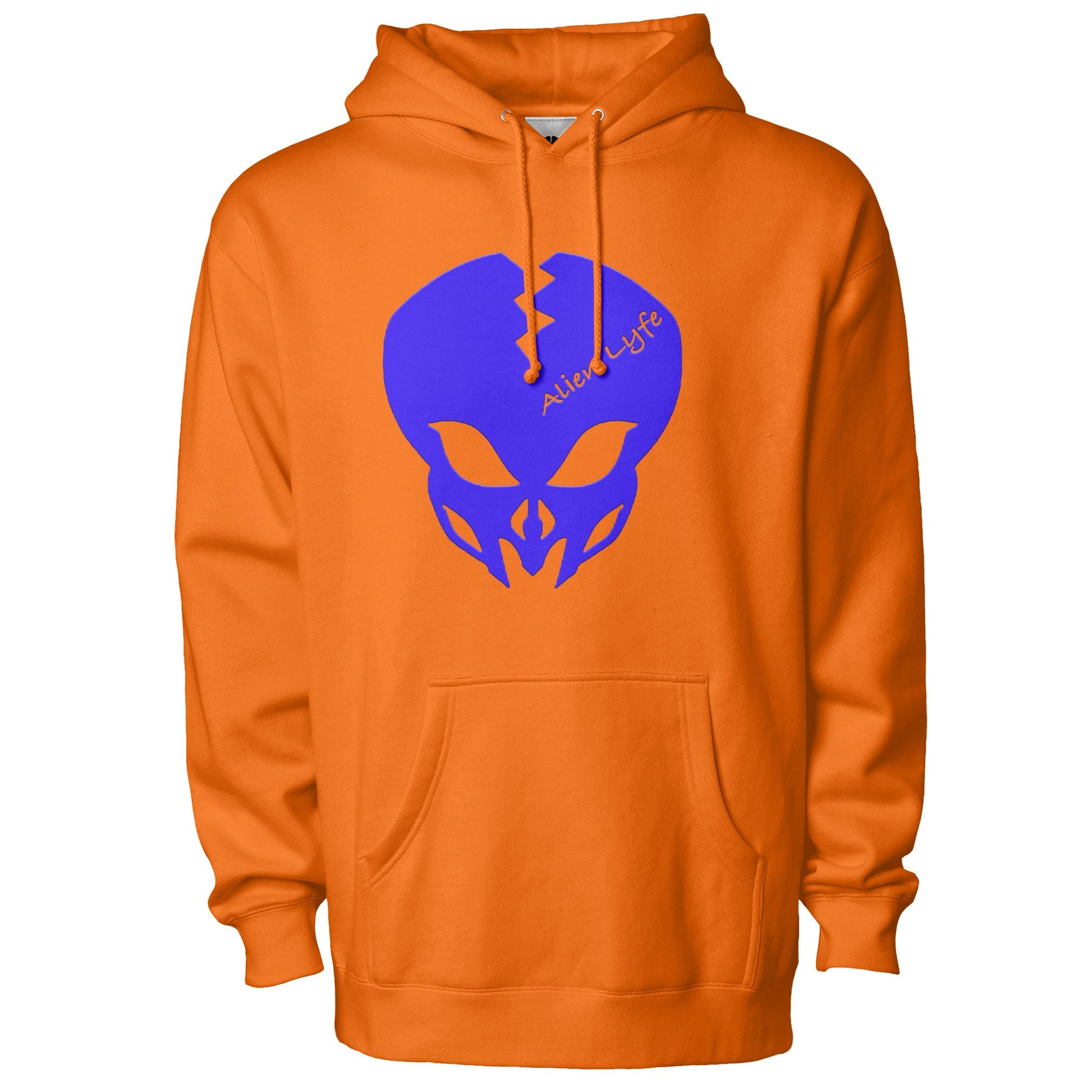 Alien Lyfe (Blue Logo) High Visibility Hooded Sweatshirt