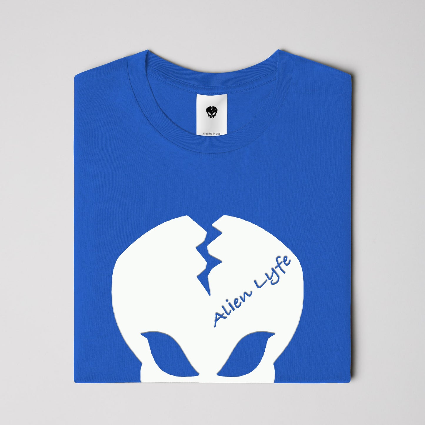 Alien Lyfe (White Logo) Clasic Style Gildan Cotton T Shirt