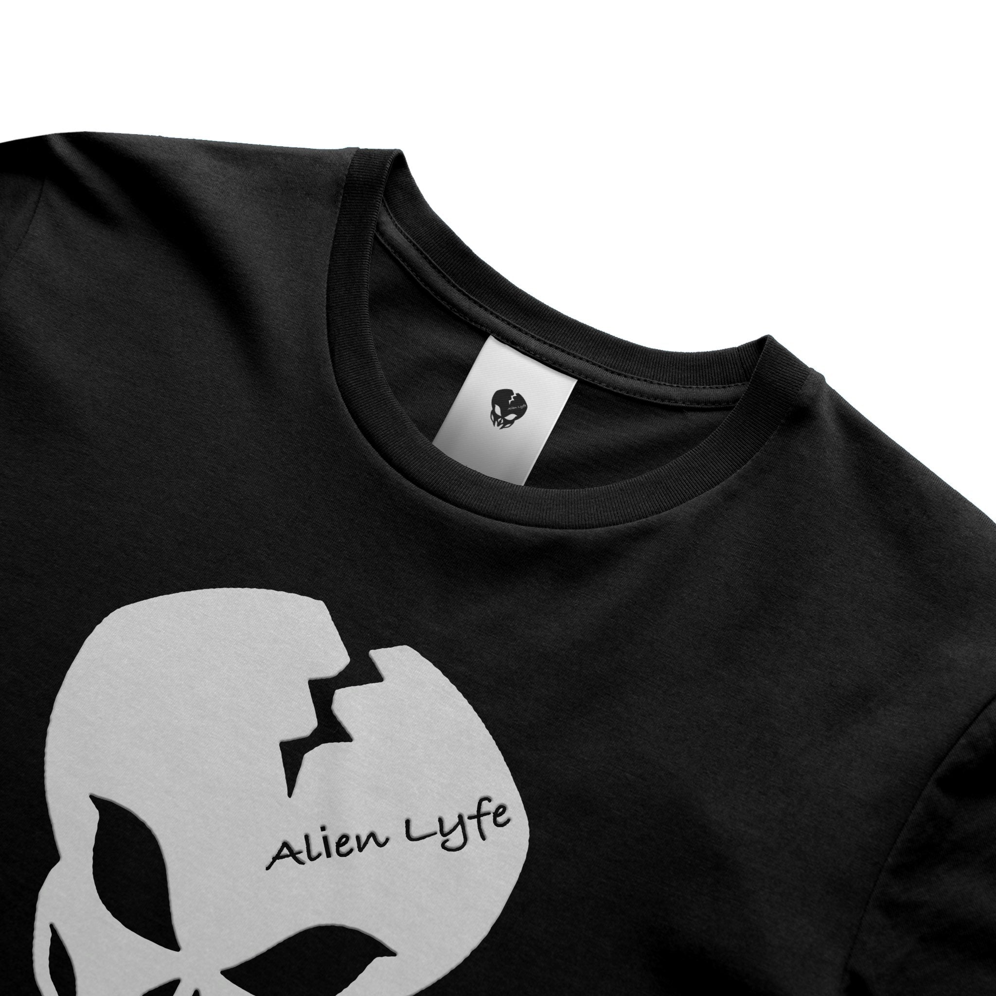 Alien Lyfe (White Logo) Clasic Style Gildan Cotton T Shirt
