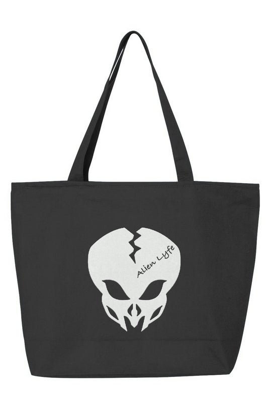 Alien Life (White Logo) Women's 25L Zippered Tote