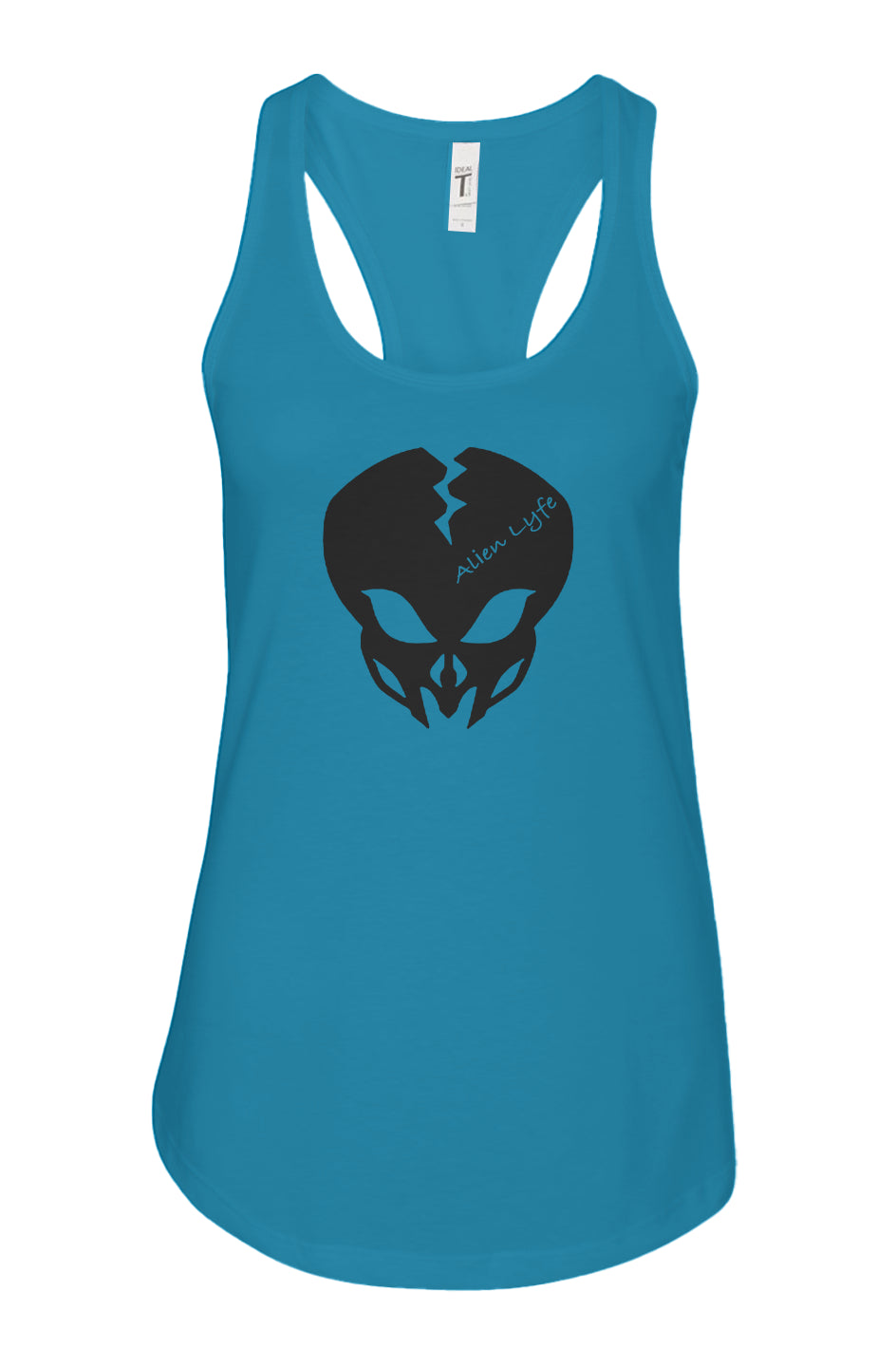 Alien Lyfe (Black Logo) Women's Ideal Racerback Tank